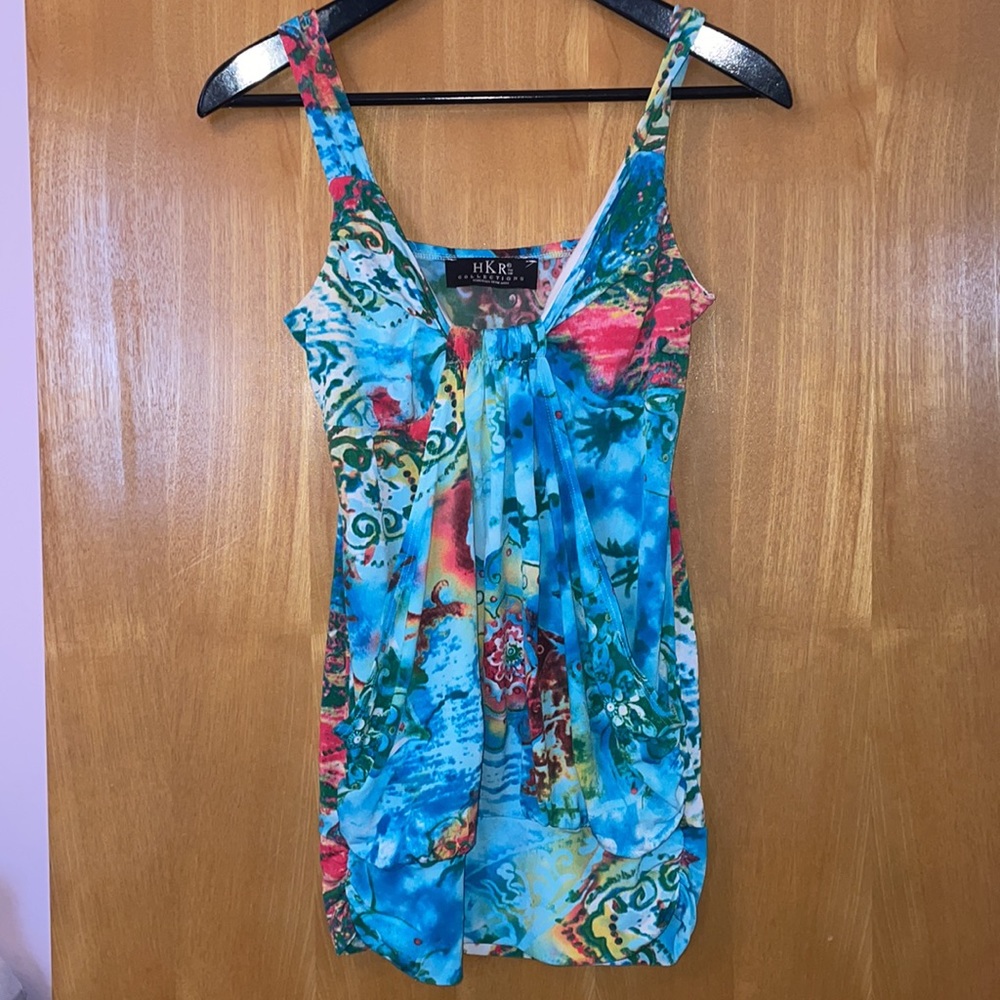 HKR collections | Beautiful Tank with gathered faux front